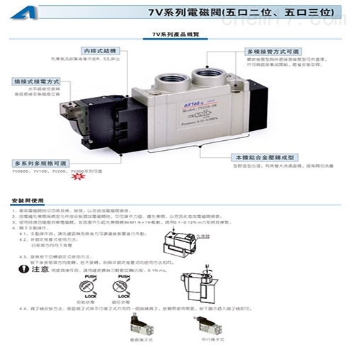 亚德客电磁阀选型指南